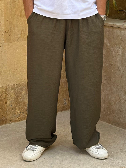Olive Linen Pants