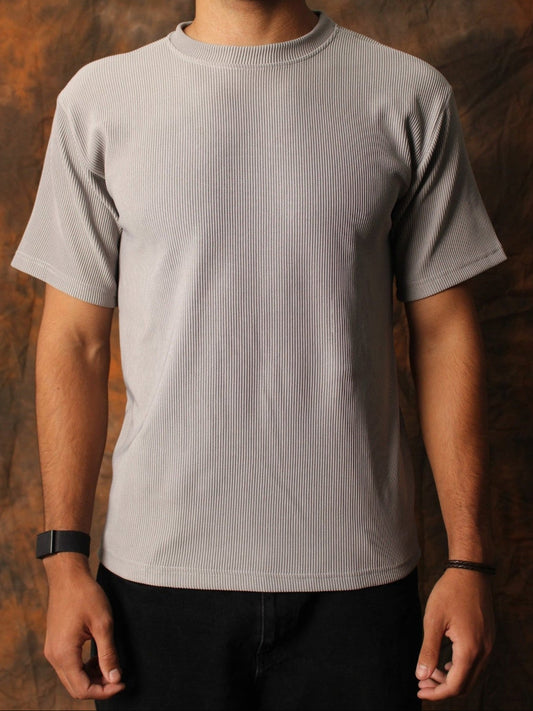 Grey Textured Tshirt