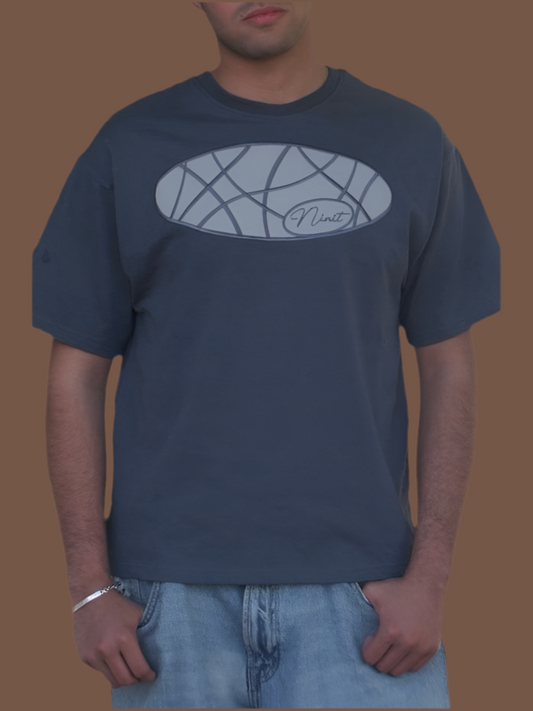 Ninit Charcoal Embroidered Tshirt